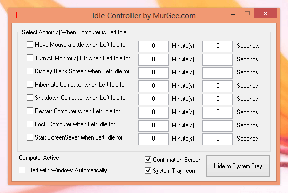 Control Idle Computer