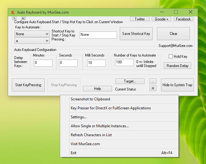 Auto keyboard presser license code