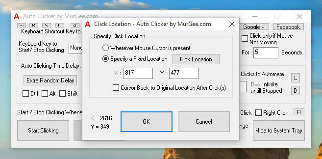 How to Auto Click at 2 Locations 