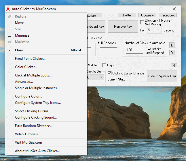 Advanced Auto Clicker to Click Mouse Cursor on Windows