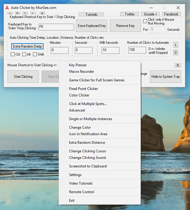 Advanced Auto Clicker to Click Mouse Cursor on Windows