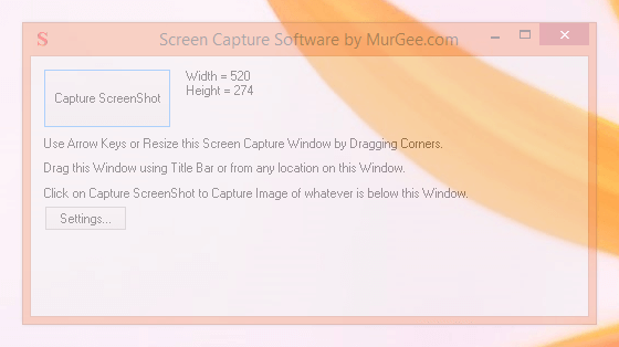 Screen Capture Software by MurGee.com