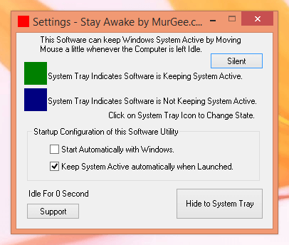 Stay Awake Windows Computer