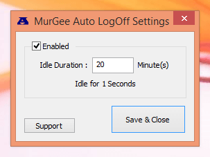 Auto LogOff for All Users