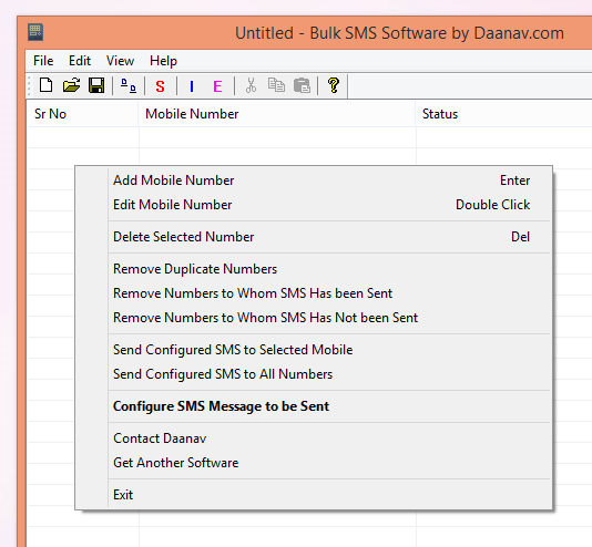 Bulk SMS Software for Windows 8