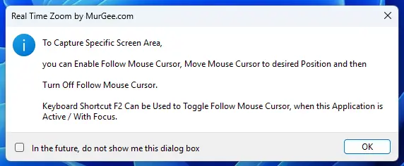 Magnify Rectangular Screen Area